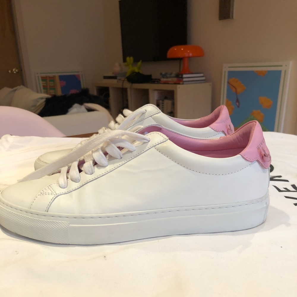 Givenchy Urban Street White and Pink Sneakers